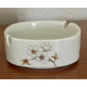 VINTAGE LIETTE ASHTRAY HANDPAINTED DOGWOOD BLOSSOMS